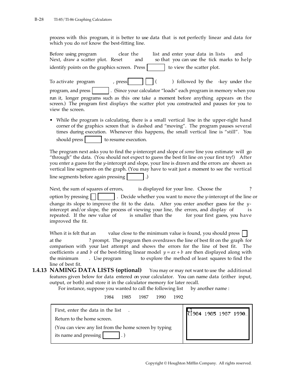 Texas Instruments TI-85 User Manual | Page 28 / 29