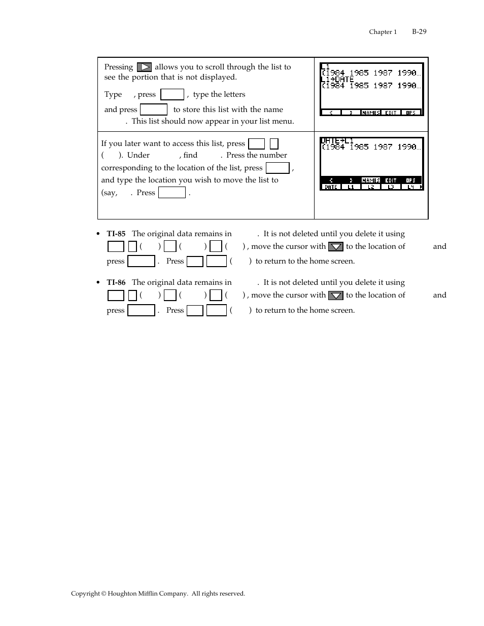 Texas Instruments TI-85 User Manual | Page 29 / 29