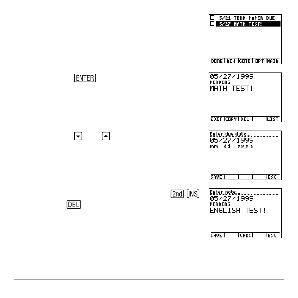 Texas Instruments Organizer for the TI-83 Plus User Manual | Page 28 / 44