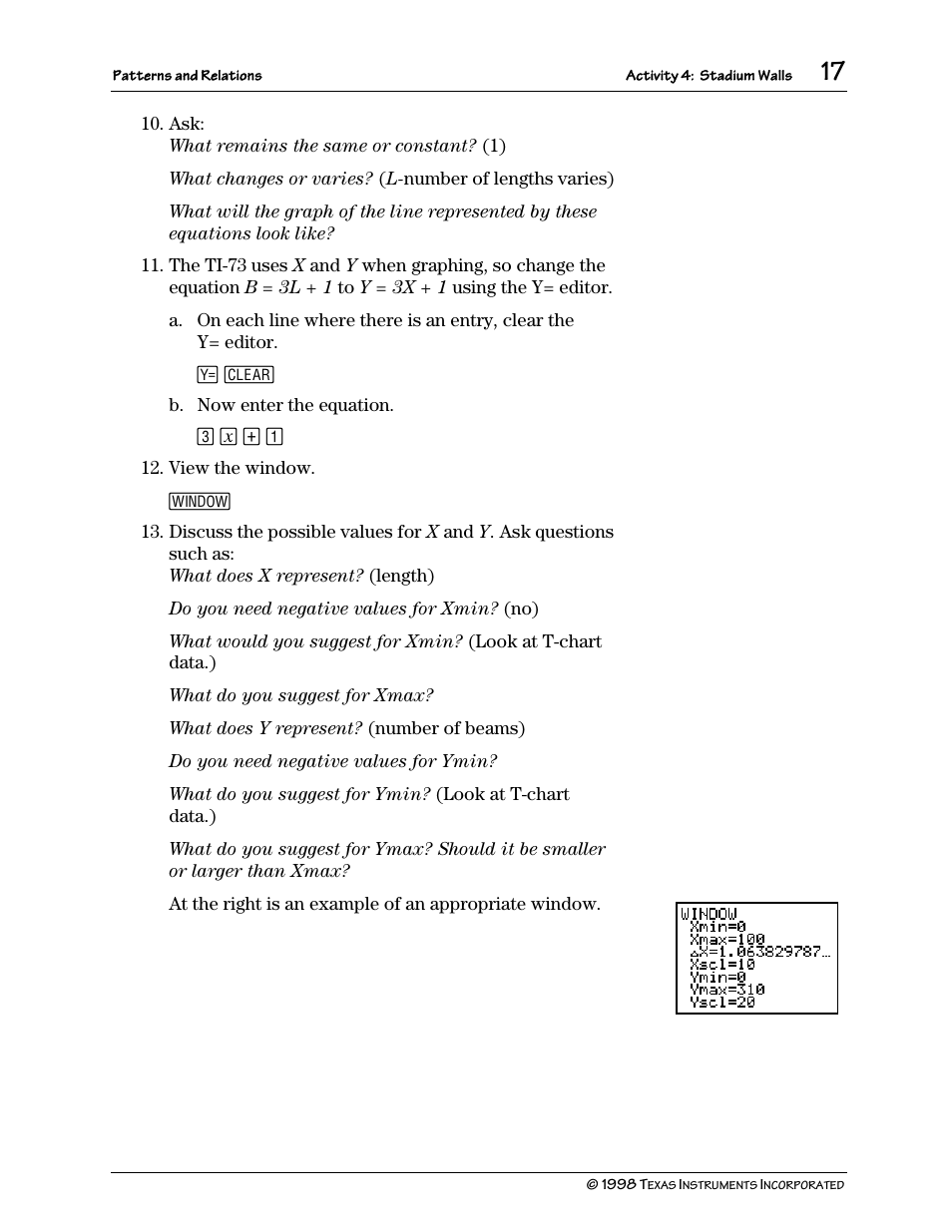 Texas Instruments TI-73 User Manual | Page 22 / 86