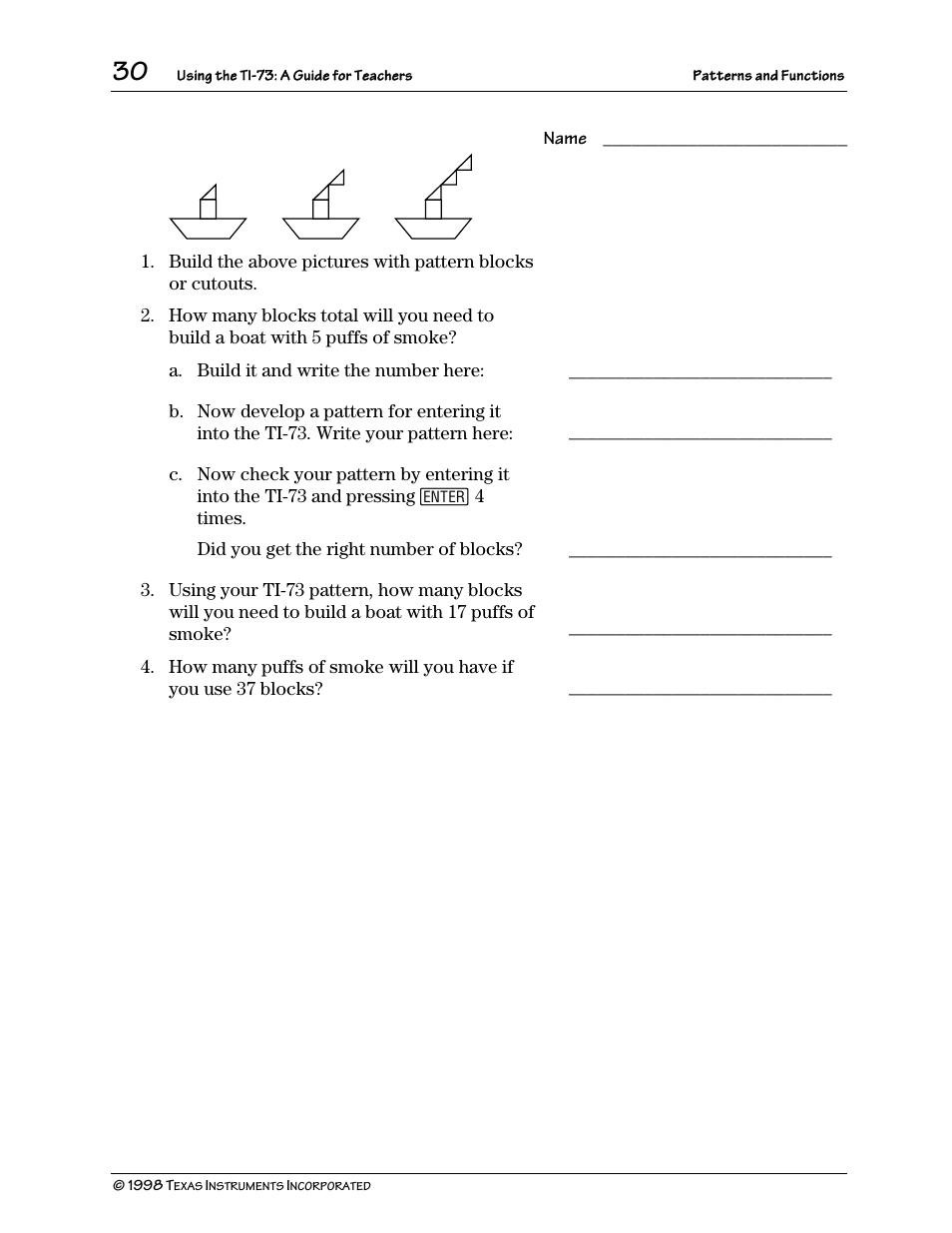 Texas Instruments TI-73 User Manual | Page 35 / 86