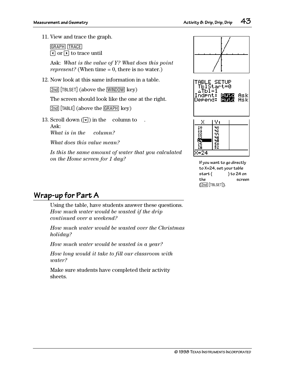 Wrap-up for part a | Texas Instruments TI-73 User Manual | Page 48 / 86