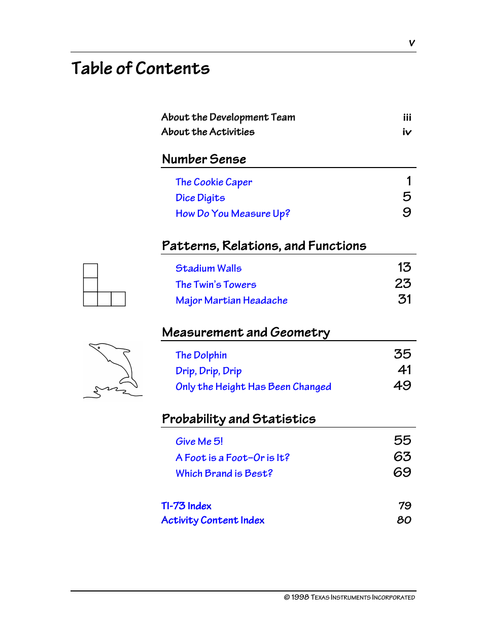 Texas Instruments TI-73 User Manual | Page 5 / 86