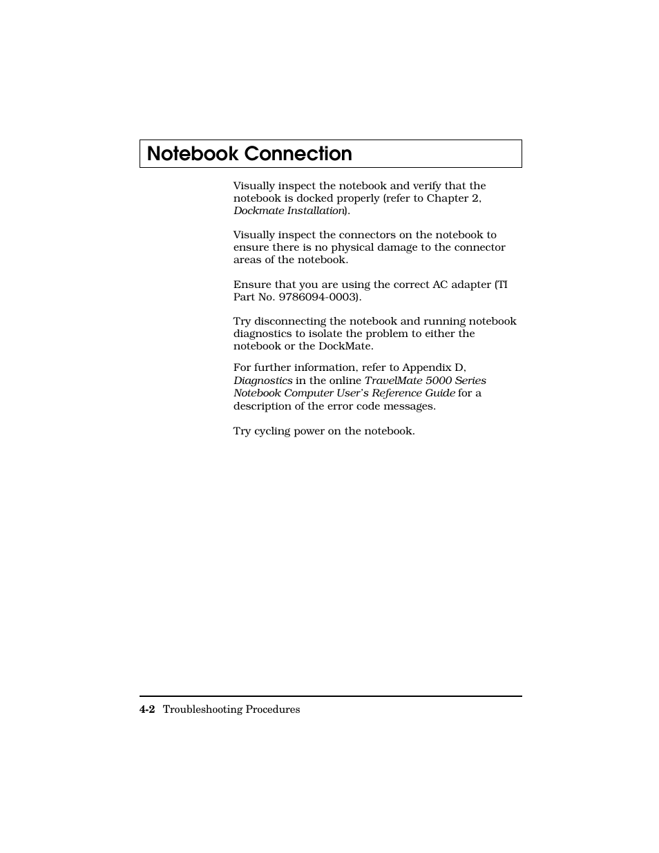 Notebook connection | Texas Instruments Adpater User Manual | Page 25 / 37