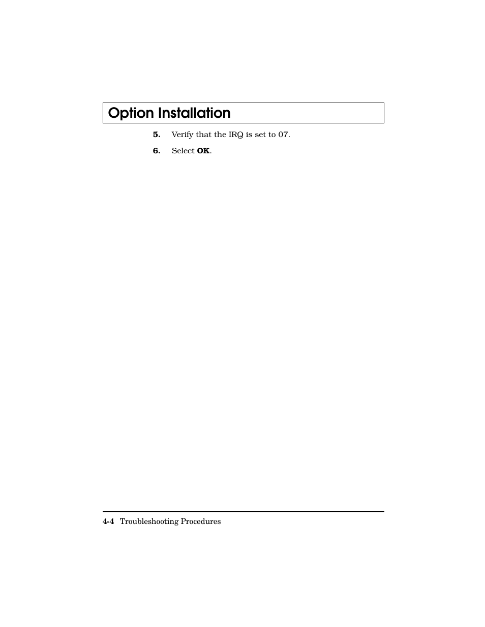 Option installation | Texas Instruments Adpater User Manual | Page 27 / 37