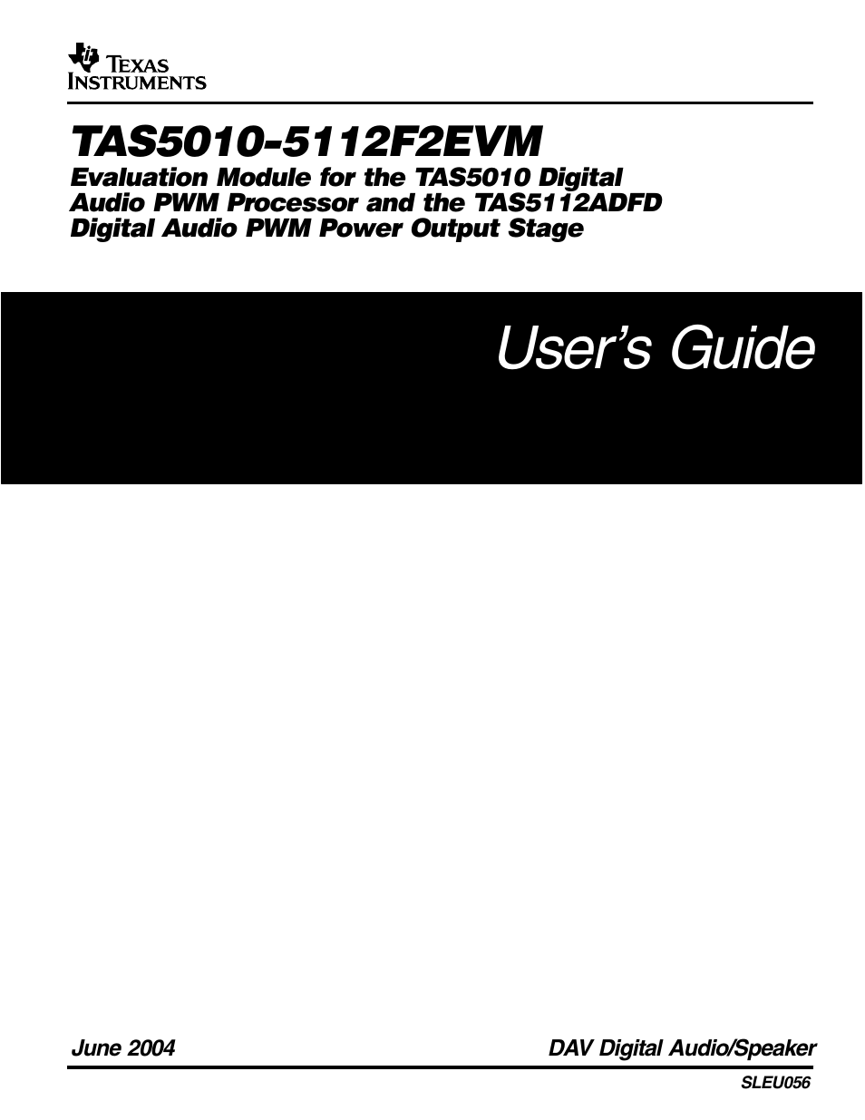 Texas Instruments SLEU056 User Manual | 26 pages