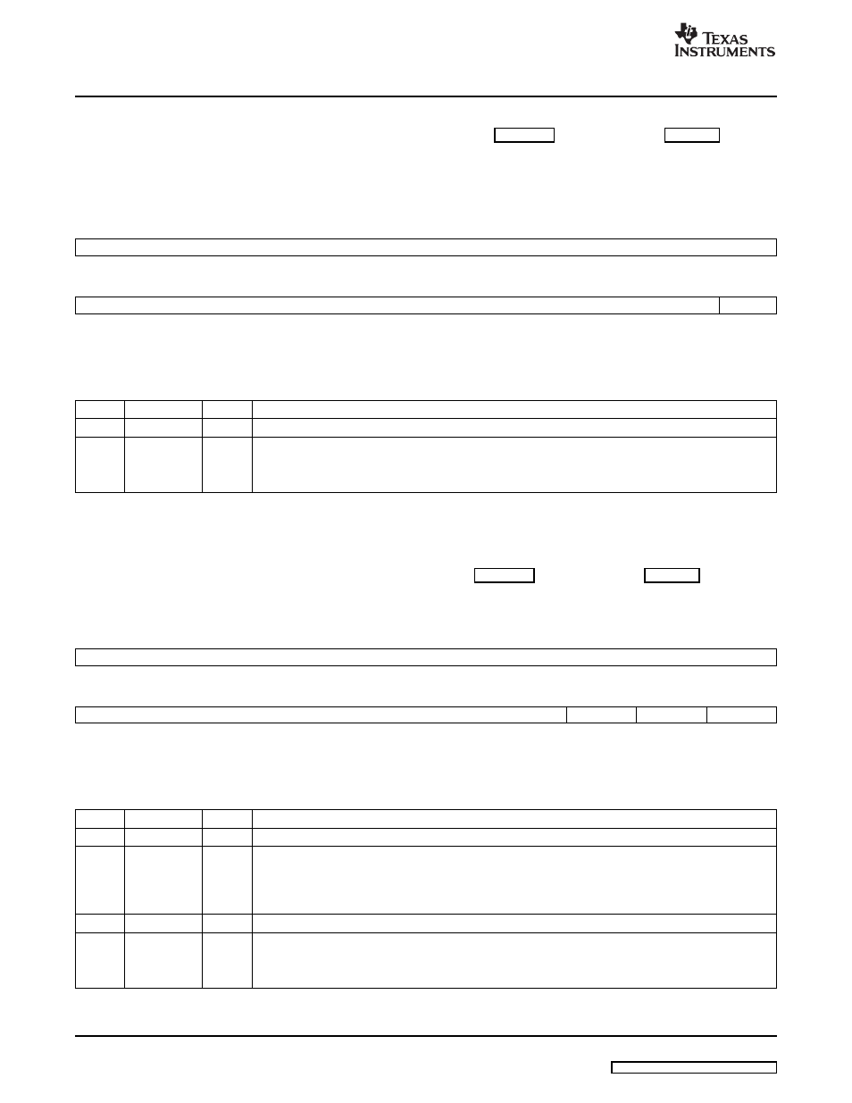 10 pll controller command register (pllcmd), 11 pll controller status register (pllstat), Pllcmd) | Pllstat), Descriptions, Section 2.4.10, Section 2.4.11 | Texas Instruments TMS320C642x DSP User Manual | Page 28 / 35