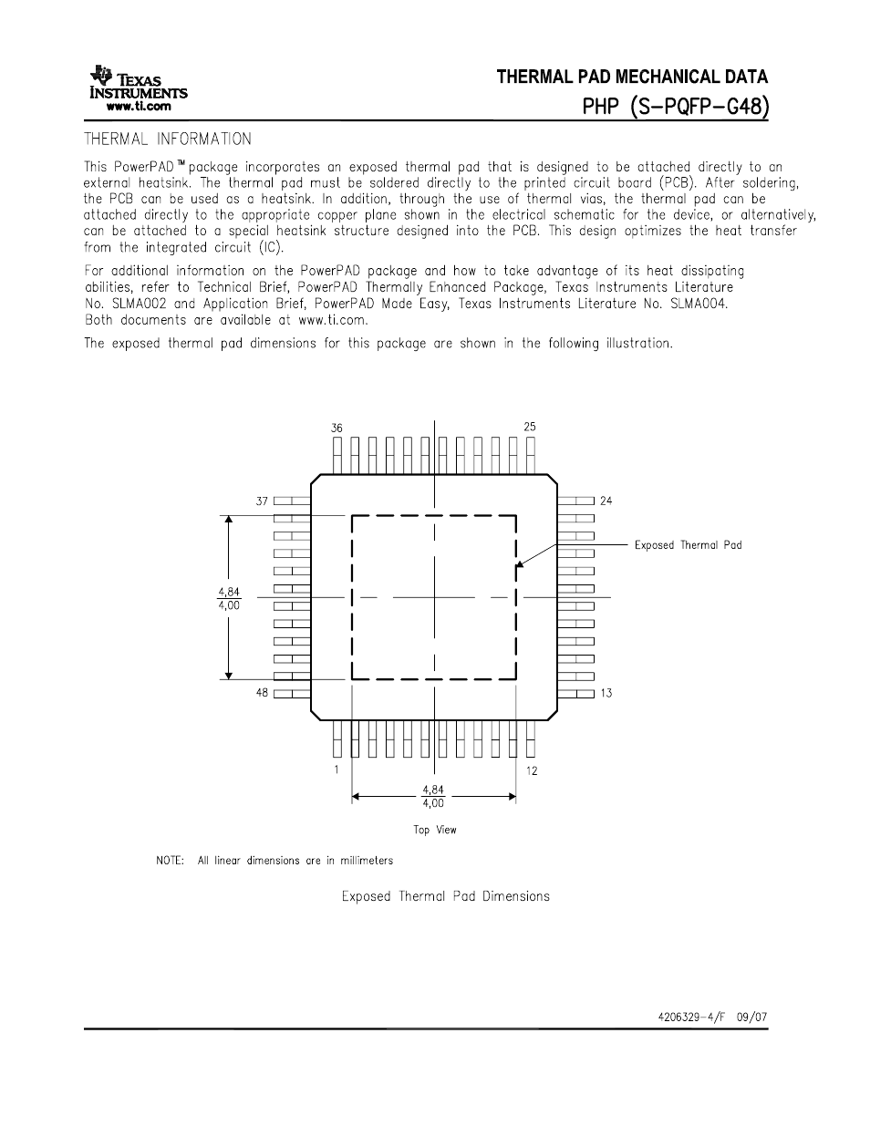Texas Instruments TPA3008D2 User Manual | Page 29 / 31