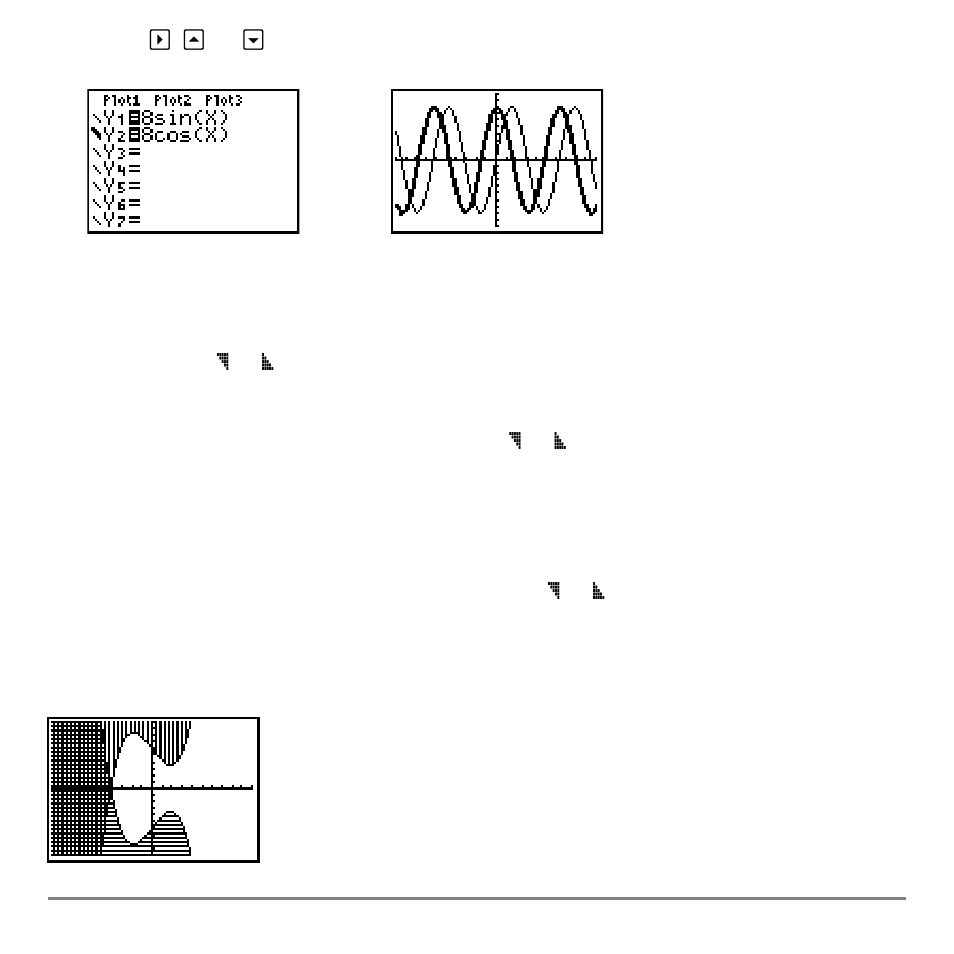 Shading above and below | Texas Instruments TI-84 User Manual | Page 106 / 696