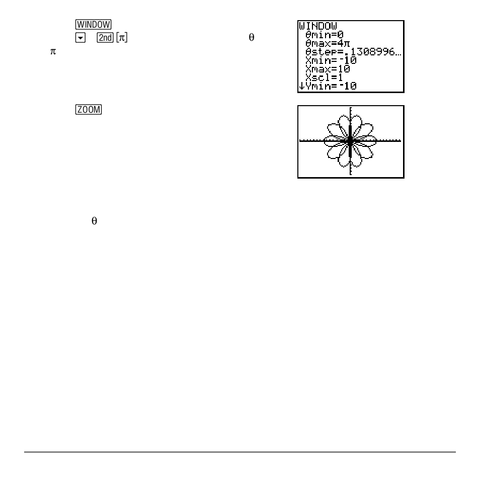 Defining and displaying polar graphs, Ti-84 plus graphing mode similarities | Texas Instruments TI-84 User Manual | Page 148 / 696
