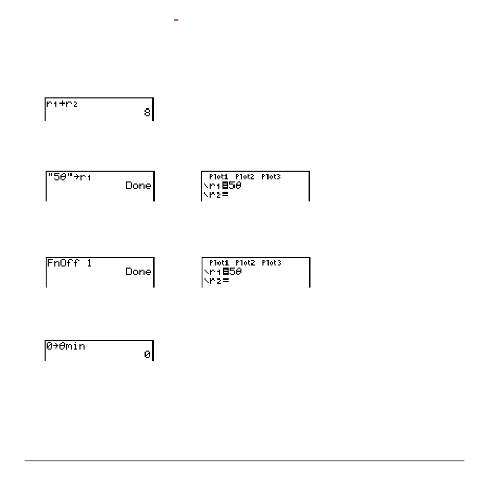Window variables and y.vars menus | Texas Instruments TI-84 User Manual | Page 152 / 696