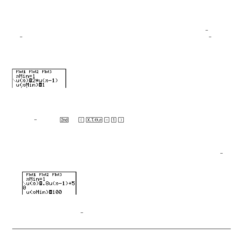 Recursive sequences | Texas Instruments TI-84 User Manual | Page 161 / 696