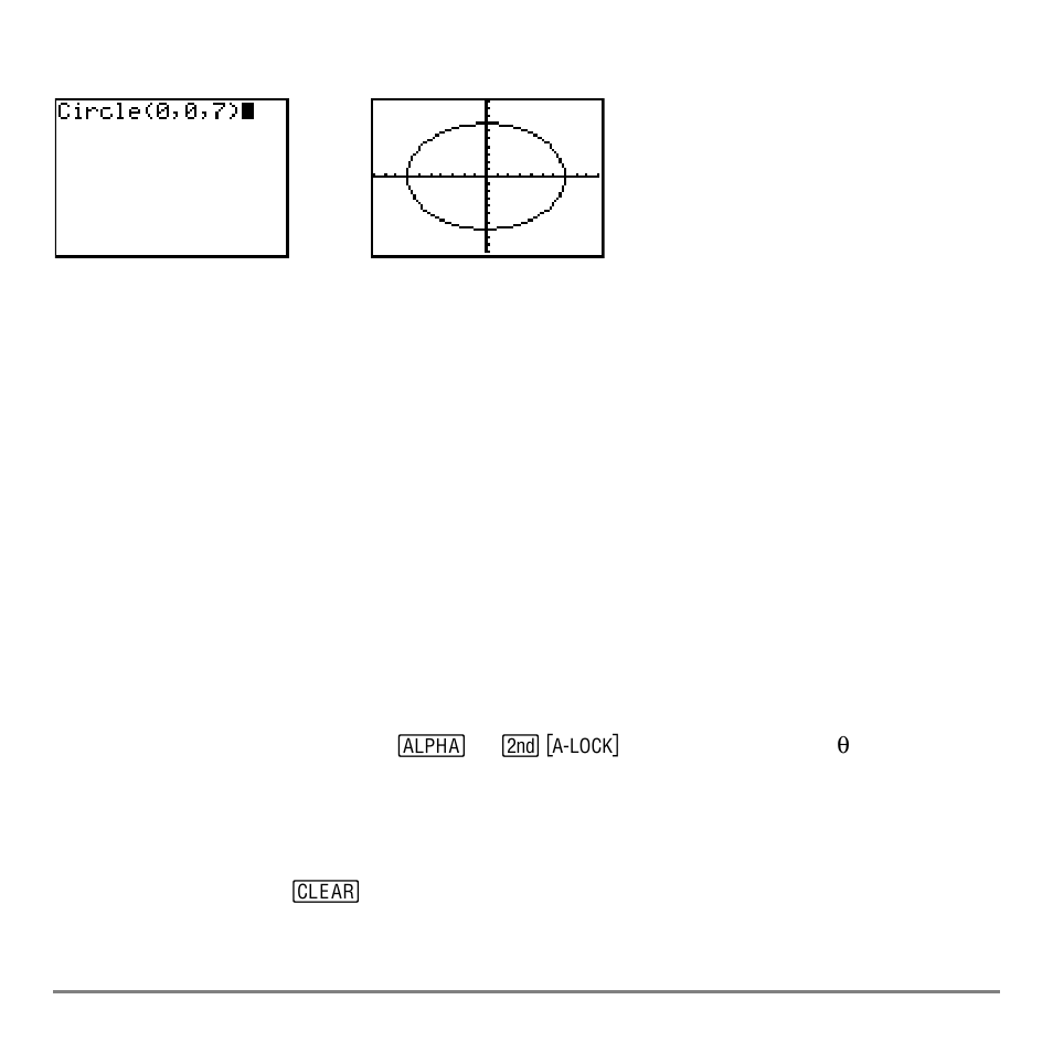 Placing text on a graph, Placing text directly on a graph | Texas Instruments TI-84 User Manual | Page 201 / 696