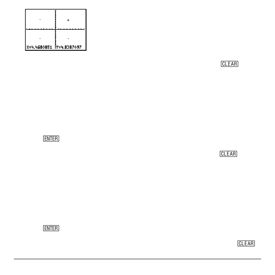 Erasing points with pt-off, Changing points with pt-change | Texas Instruments TI-84 User Manual | Page 205 / 696