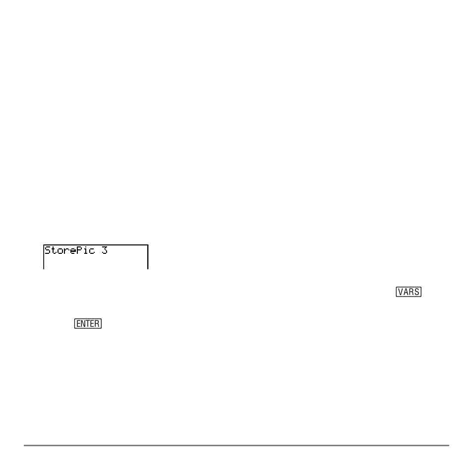 Storing a graph picture, Recalling graph pictures (pic), Recalling a graph picture | Texas Instruments TI-84 User Manual | Page 209 / 696
