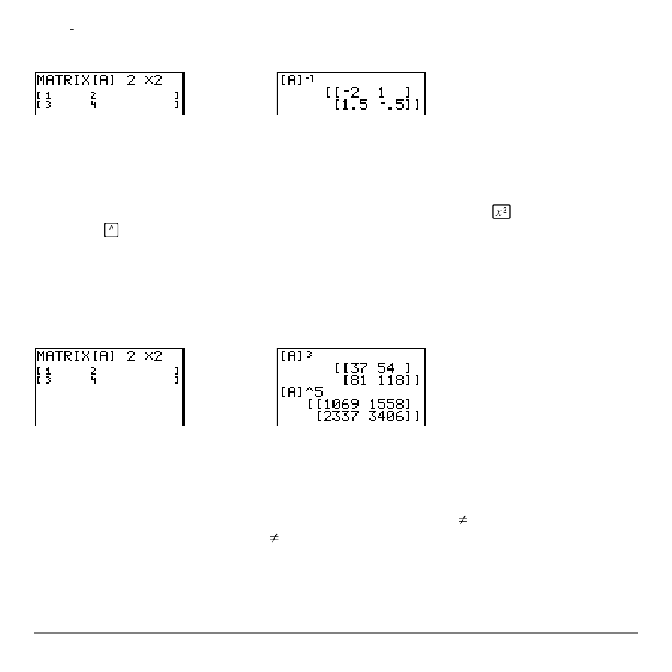 Powers, Relational operations | Texas Instruments TI-84 User Manual | Page 237 / 696