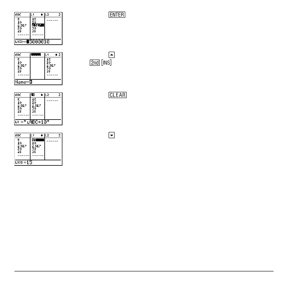 Stat list editor contexts, View-elements context | Texas Instruments TI-84 User Manual | Page 298 / 696