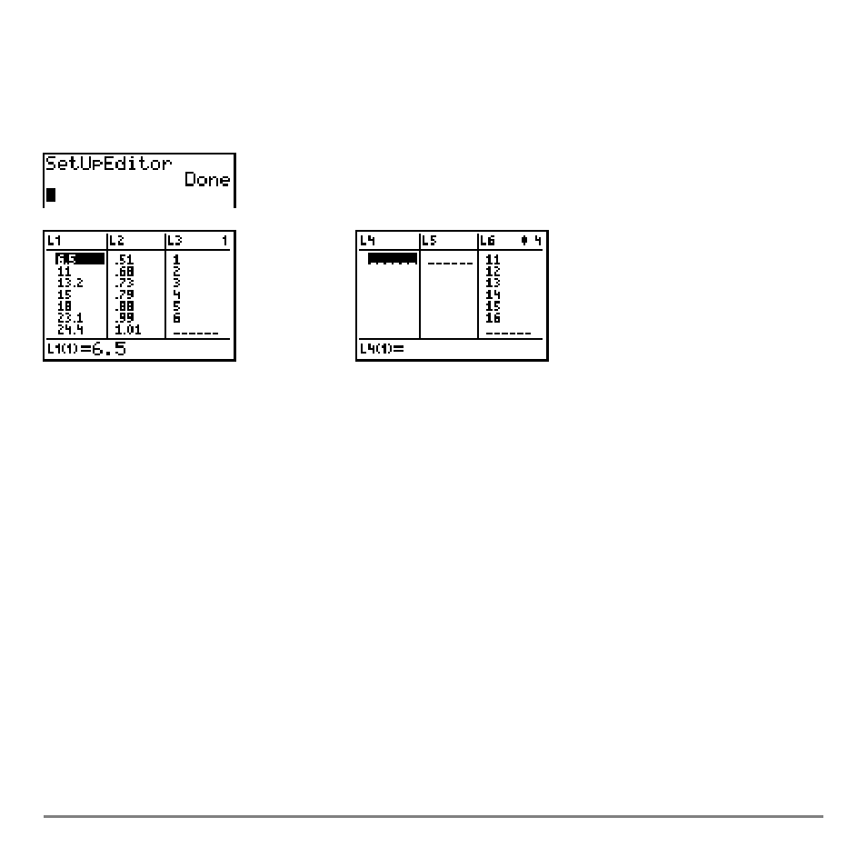 Restoring l1 through l6 to the stat list editor, Regression model features, Automatic residual list | Texas Instruments TI-84 User Manual | Page 305 / 696