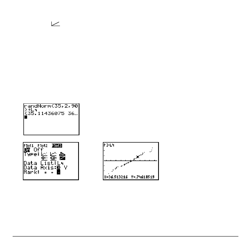 Normprobplot, Defining the plots | Texas Instruments TI-84 User Manual | Page 325 / 696