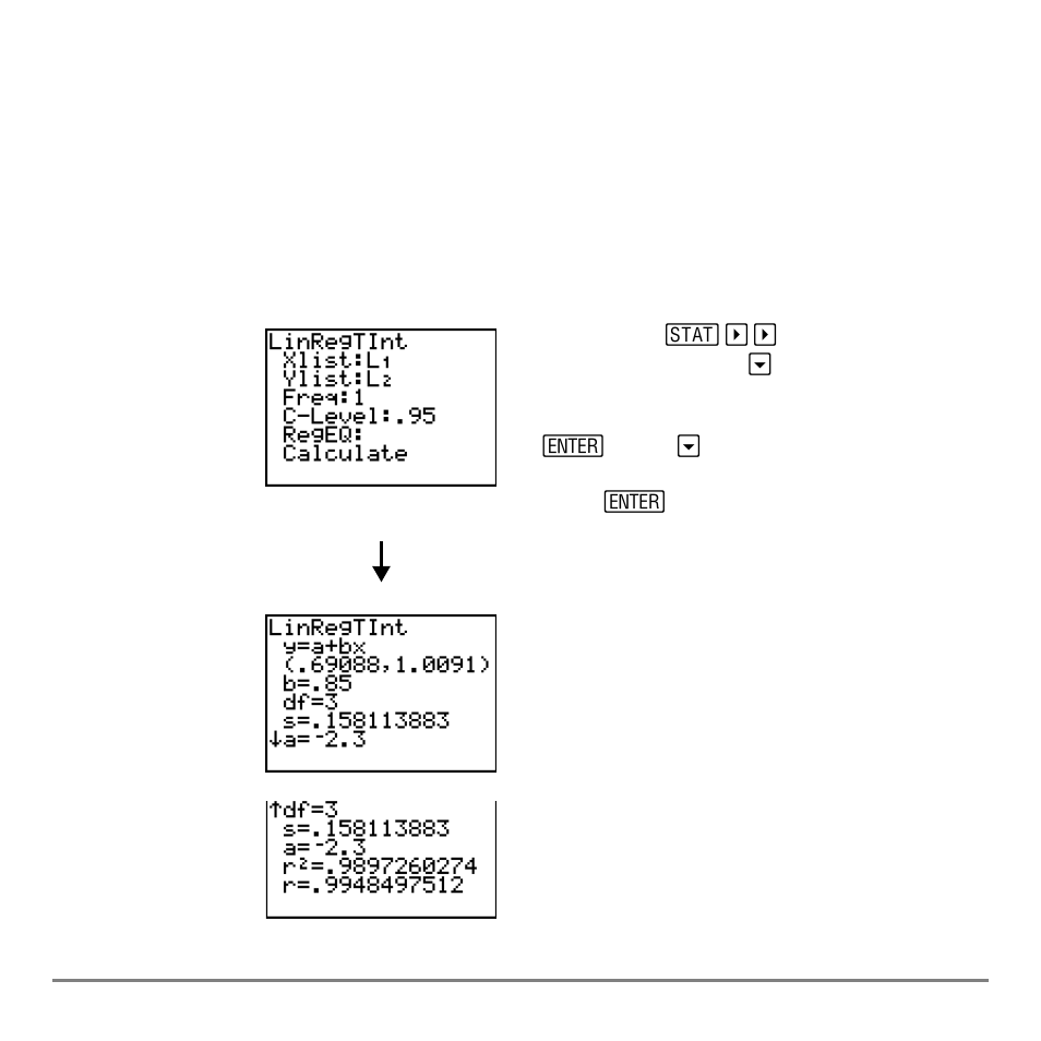 Linregtint | Texas Instruments TI-84 User Manual | Page 368 / 696