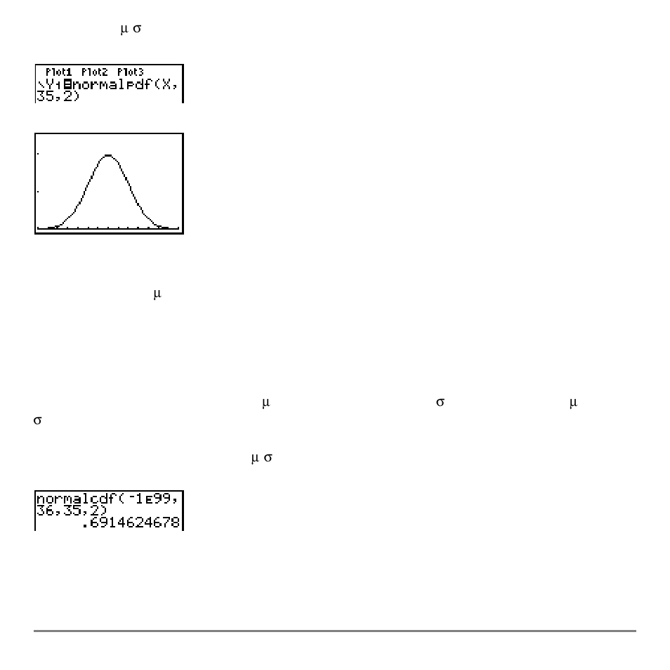 Normalcdf | Texas Instruments TI-84 User Manual | Page 377 / 696