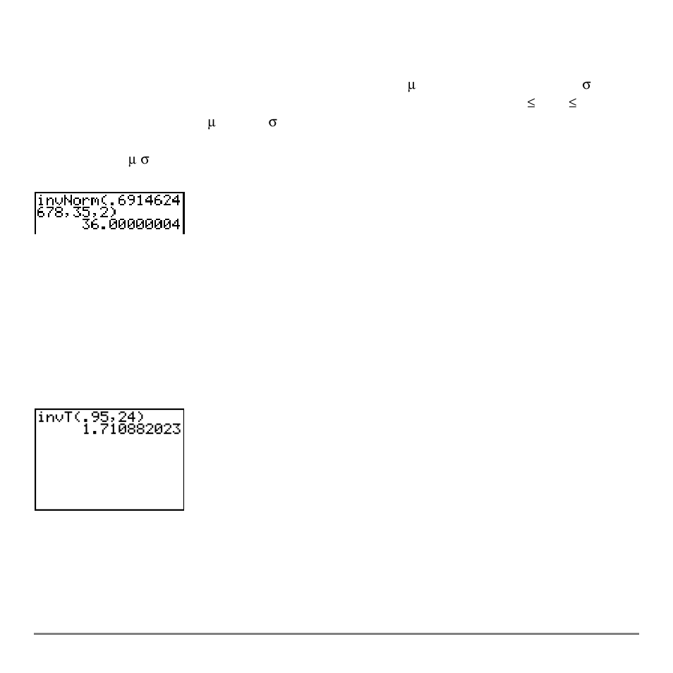 Invnorm, Invt | Texas Instruments TI-84 User Manual | Page 378 / 696