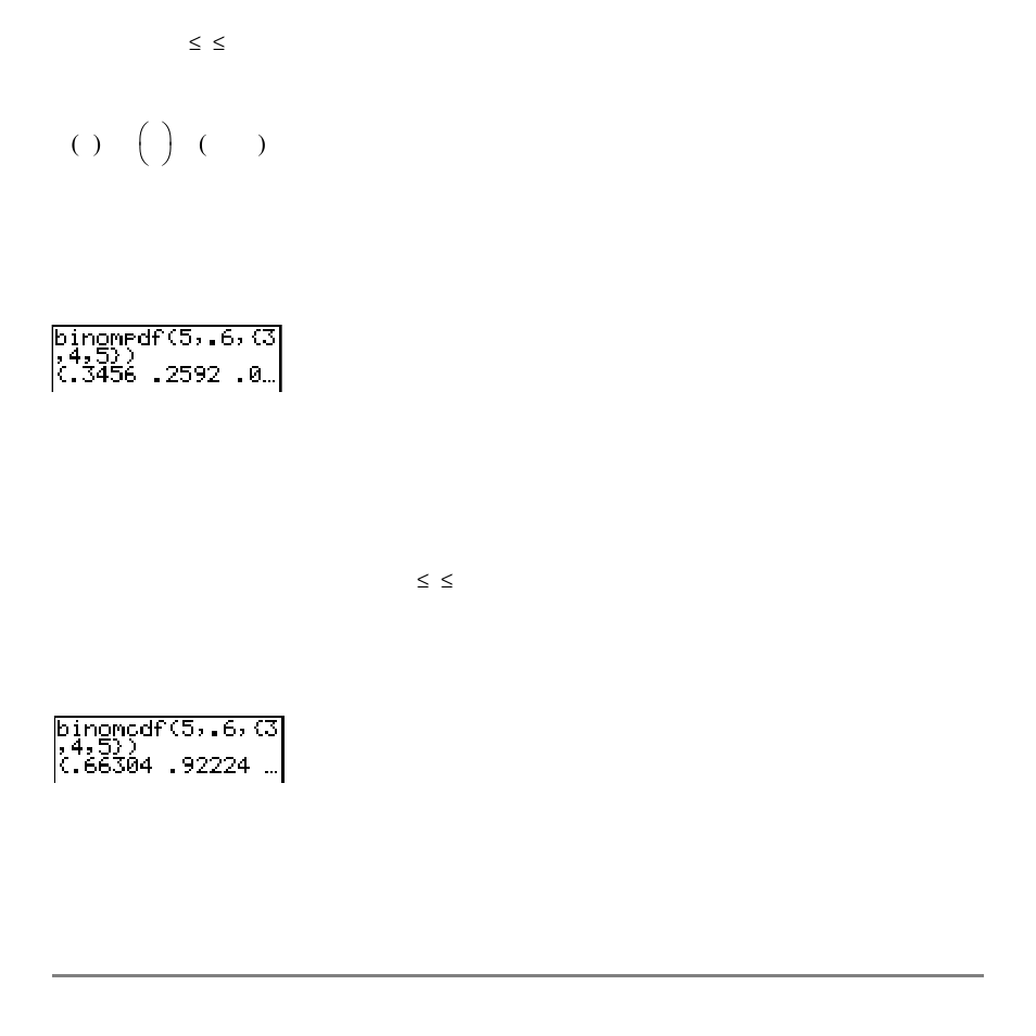 Binomcdf | Texas Instruments TI-84 User Manual | Page 383 / 696