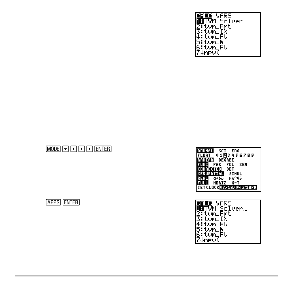 Getting started: financing a car | Texas Instruments TI-84 User Manual | Page 391 / 696