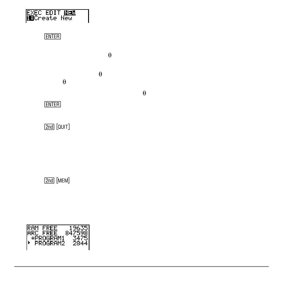 Managing memory and deleting a program | Texas Instruments TI-84 User Manual | Page 431 / 696