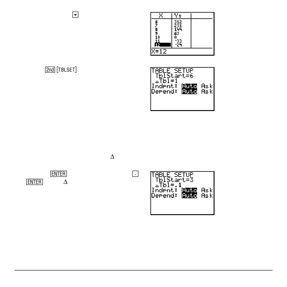 Zooming in on the table | Texas Instruments TI-84 User Manual | Page 471 / 696