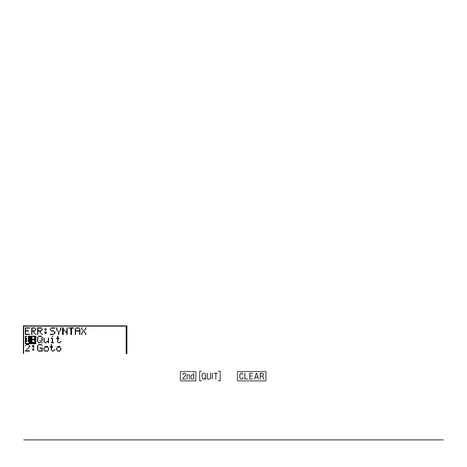 Error conditions, Diagnosing an error | Texas Instruments TI-84 User Manual | Page 52 / 696