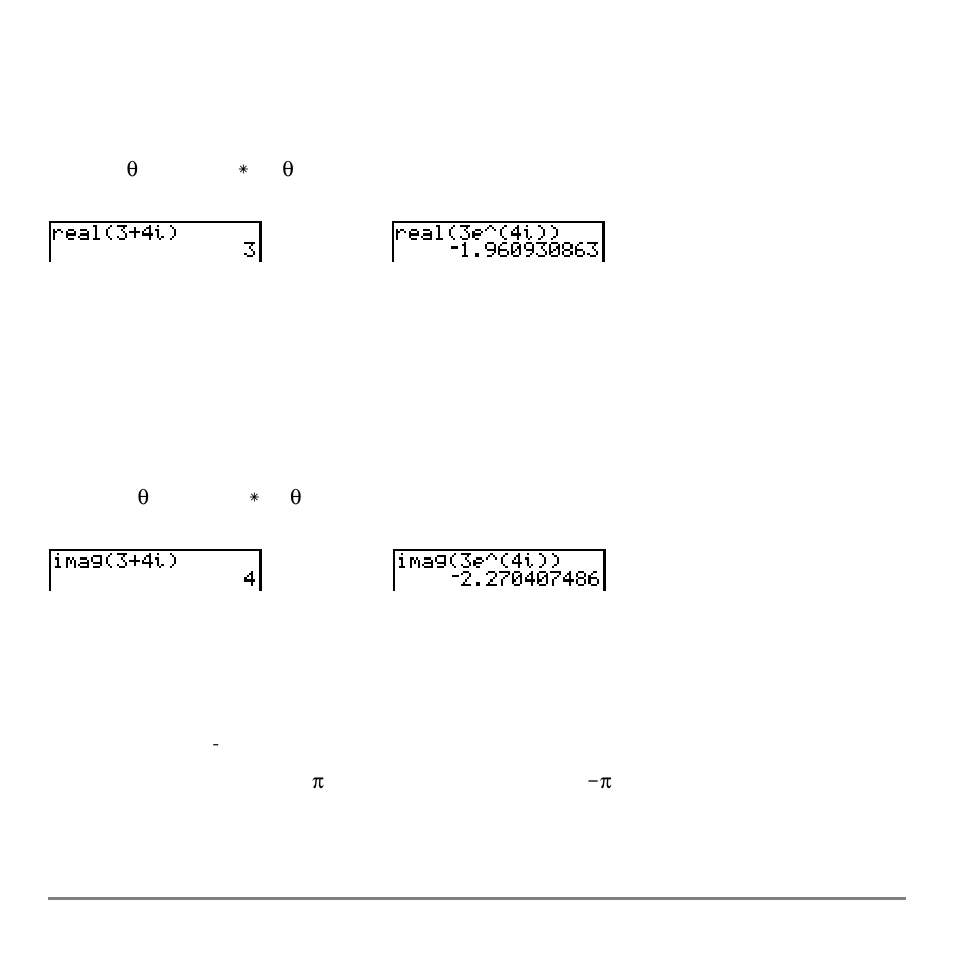 Real, Imag, Angle | Texas Instruments TI-84 User Manual | Page 80 / 696