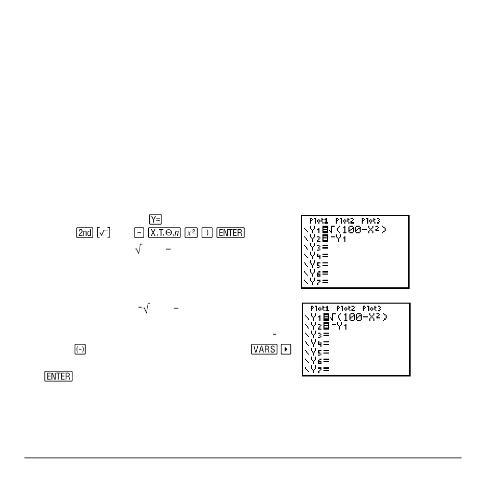 Chapter 3: function graphing, Getting started: graphing a circle, Chapter 3 | Texas Instruments TI-84 User Manual | Page 95 / 696