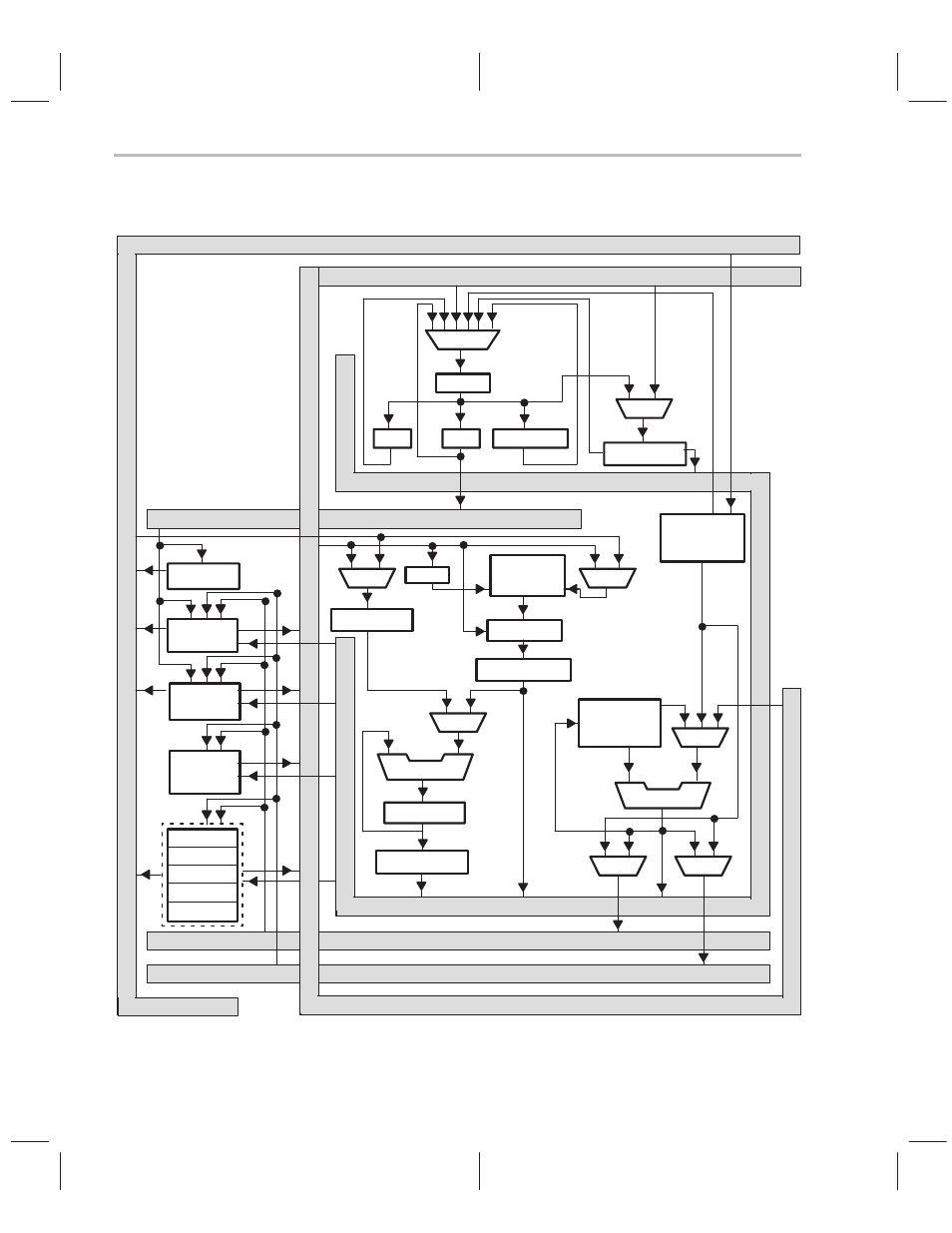 Figure 2–1. overall block diagram of the ’c2xx | Texas Instruments TMS320C2XX User Manual | Page 34 / 587