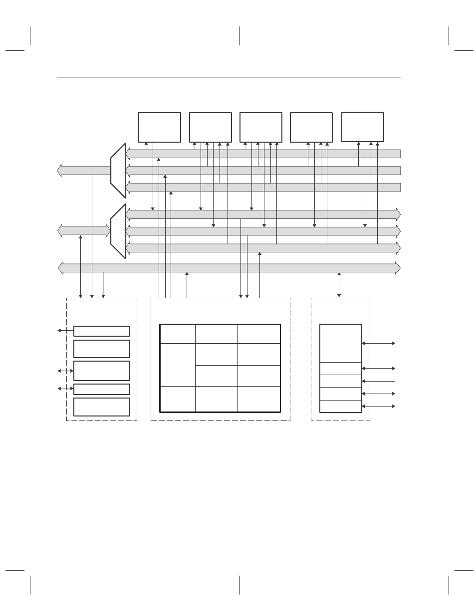 Figure 2–2. bus structure block diagram | Texas Instruments TMS320C2XX User Manual | Page 36 / 587