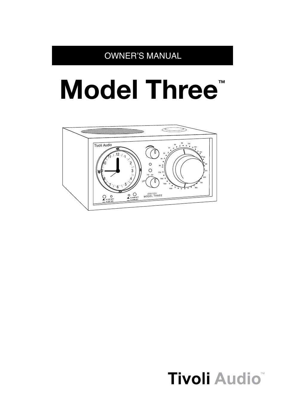 Tivoli Audio Model Three User Manual | 28 pages