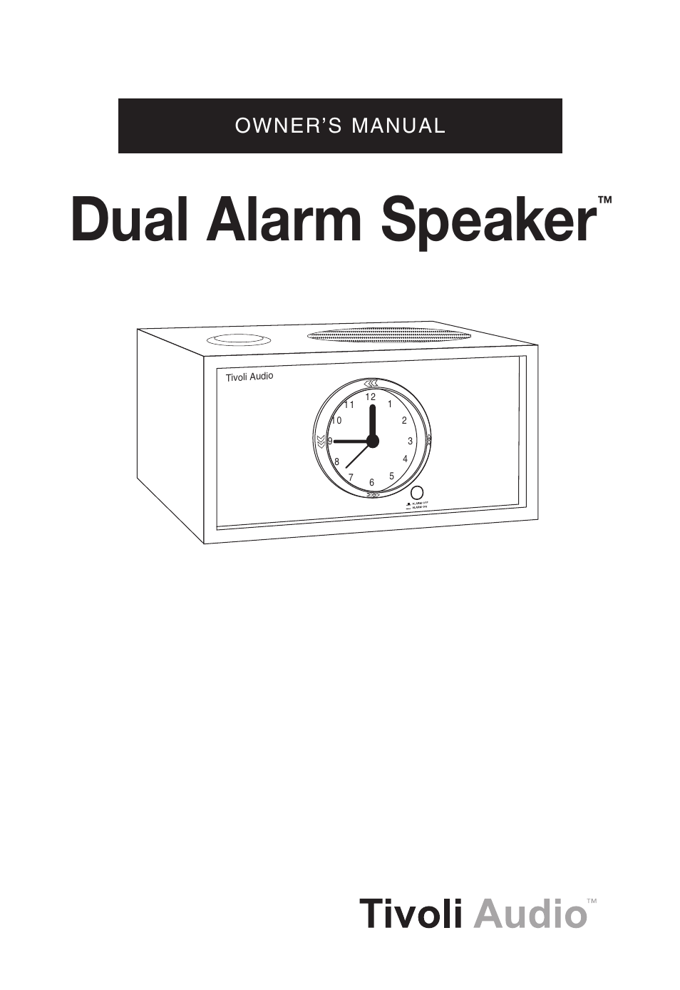 Tivoli Audio Dual Alarm Speaker User Manual | 12 pages