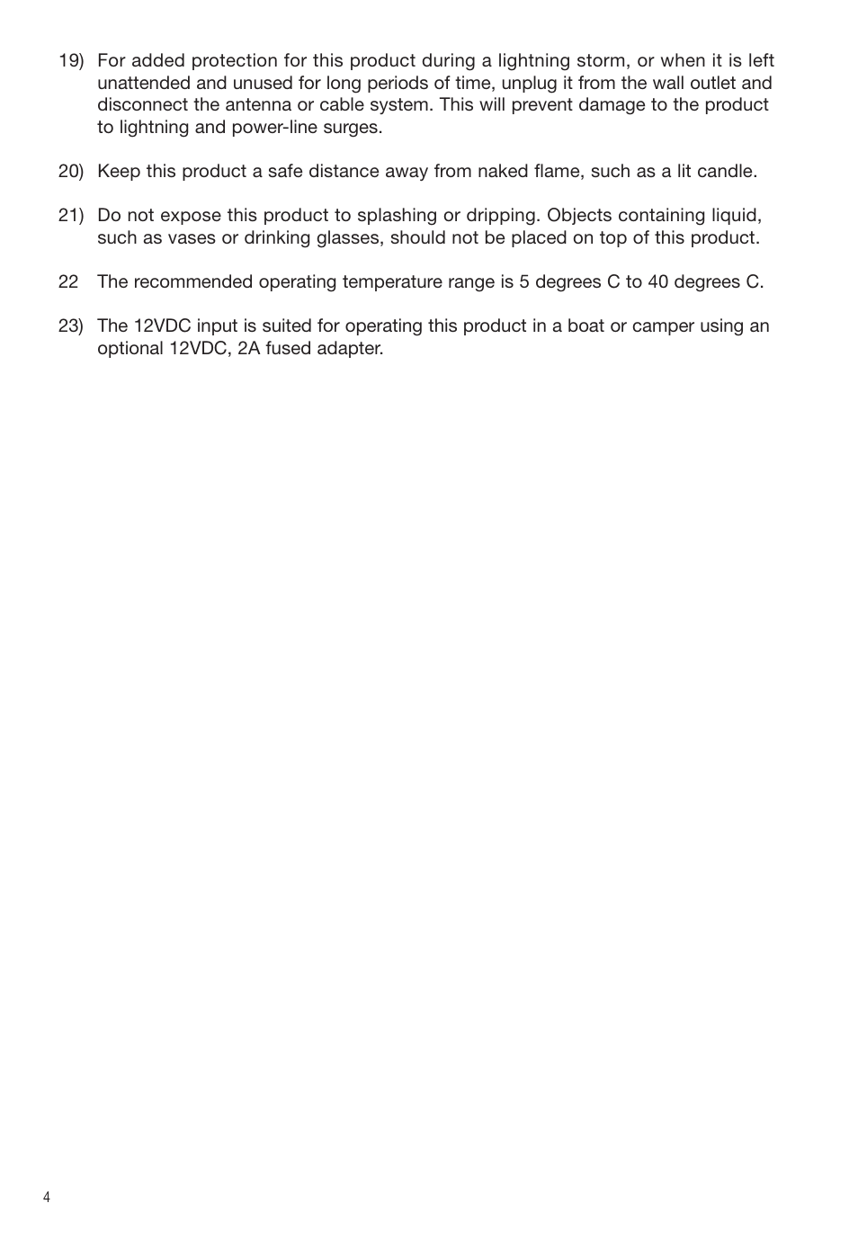 Tivoli Audio Dual Alarm Speaker User Manual | Page 4 / 12