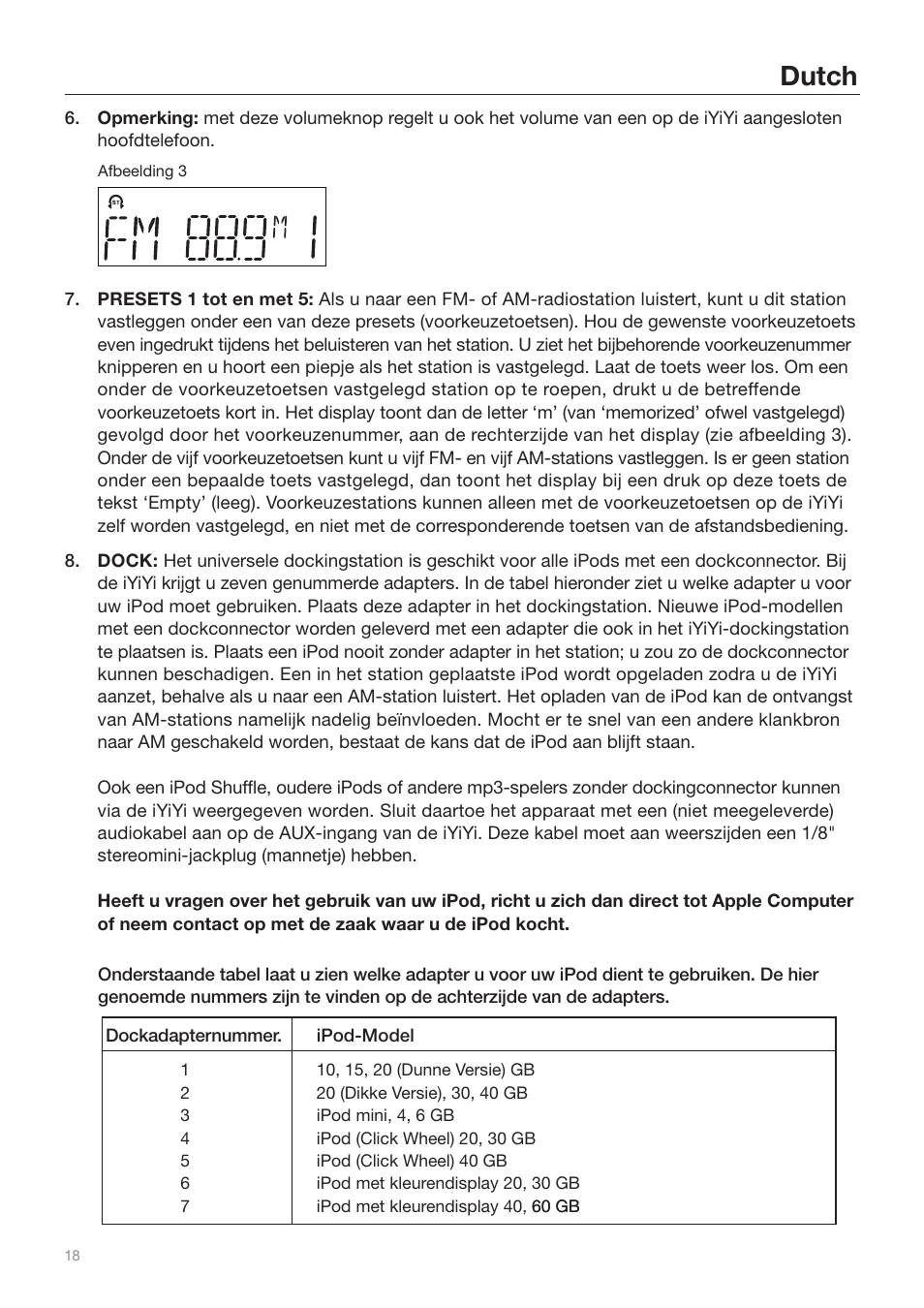 Dutch | Tivoli Audio iYiYi Sound System User Manual | Page 18 / 56