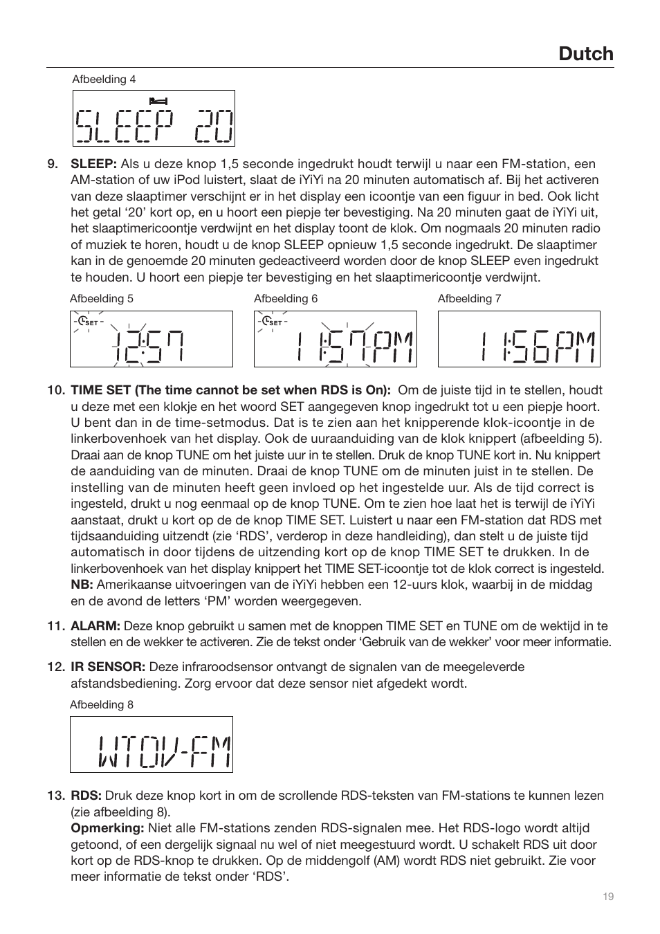 Dutch | Tivoli Audio iYiYi Sound System User Manual | Page 19 / 56
