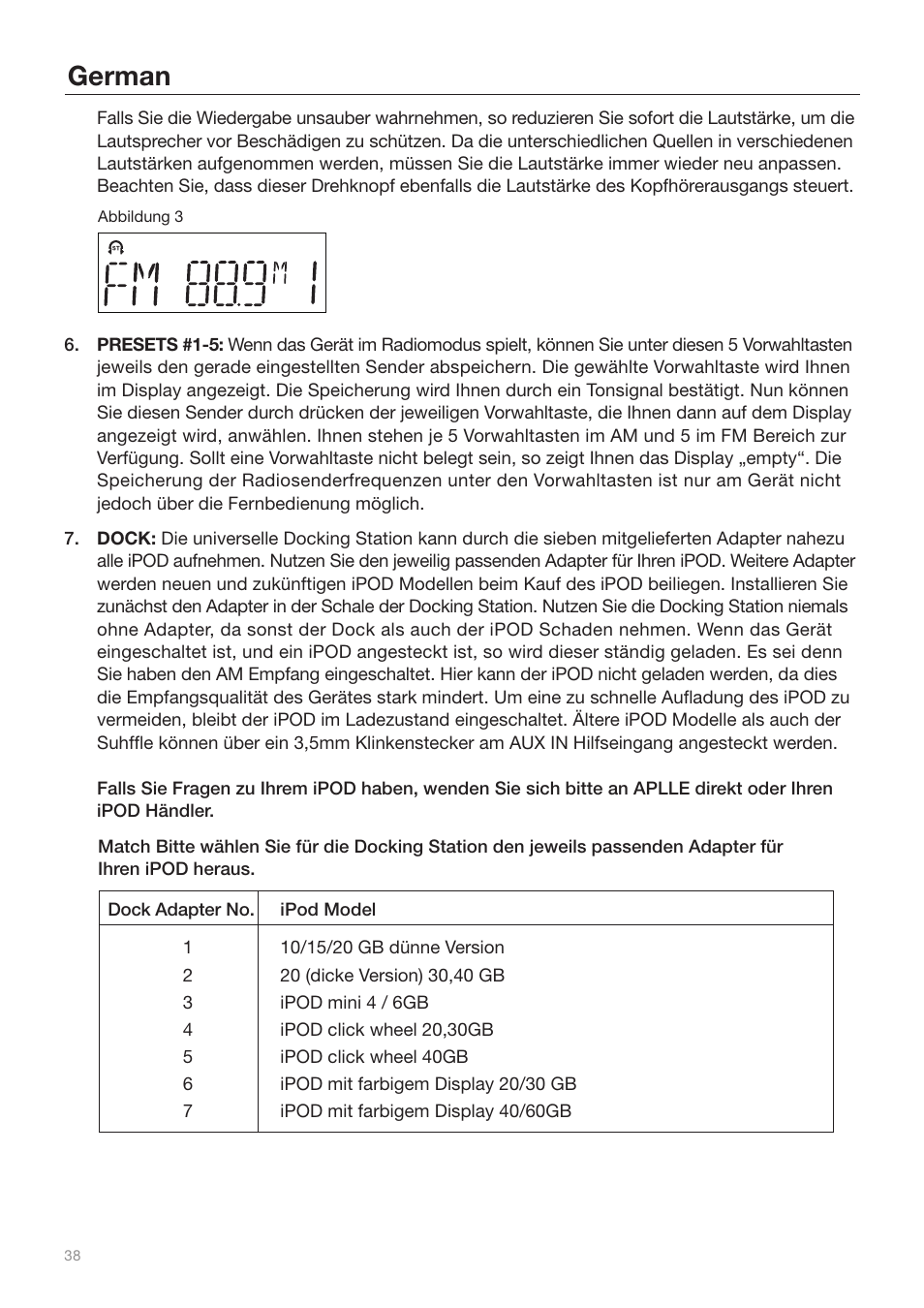 German | Tivoli Audio iYiYi Sound System User Manual | Page 38 / 56