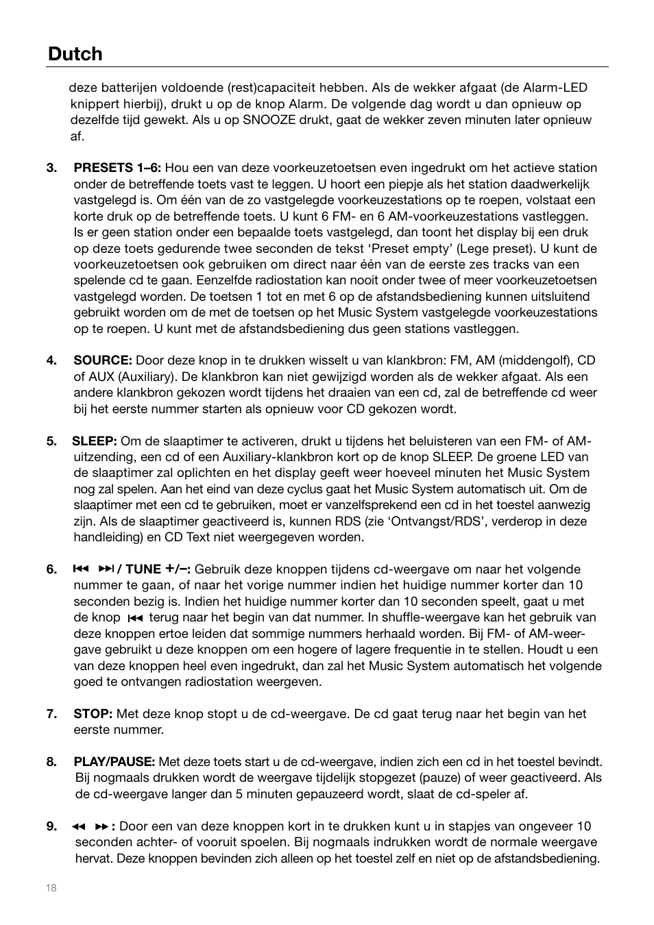Dutch | Tivoli Audio MUSIC SYSTEM User Manual | Page 18 / 64