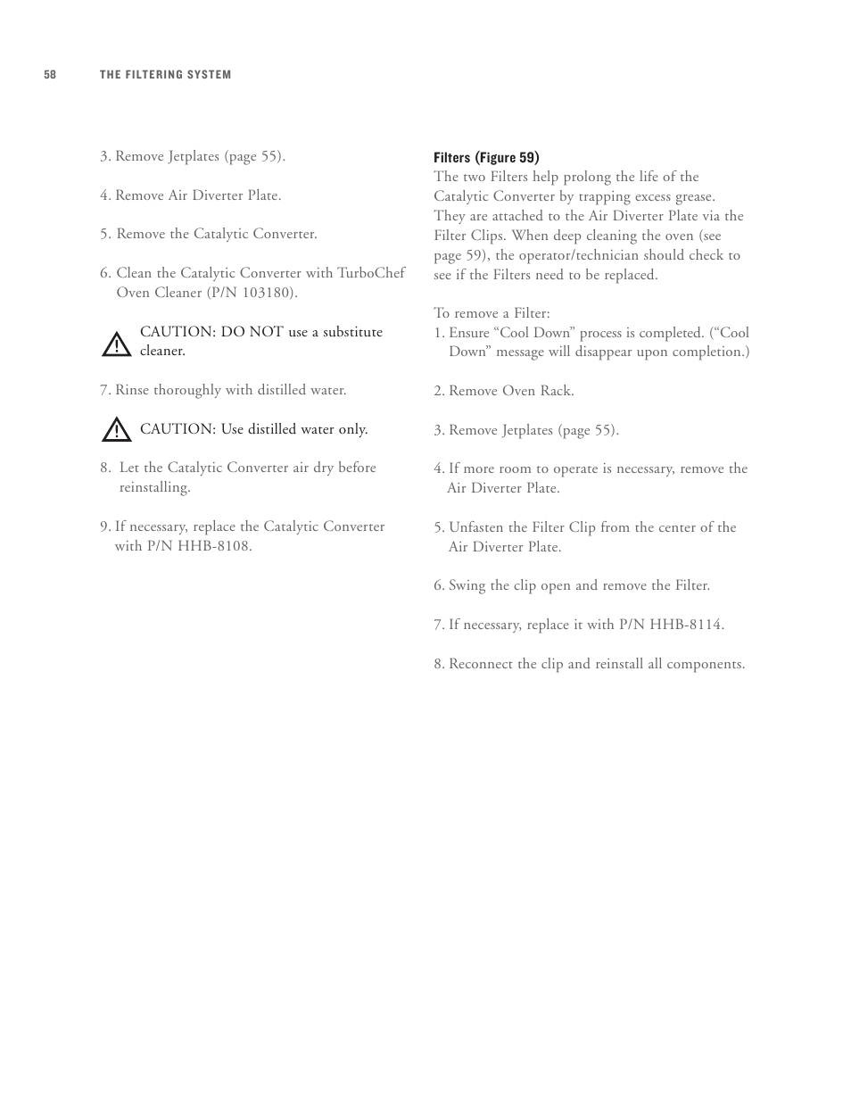 TurboChef Technologies High h Batch User Manual | Page 82 / 117