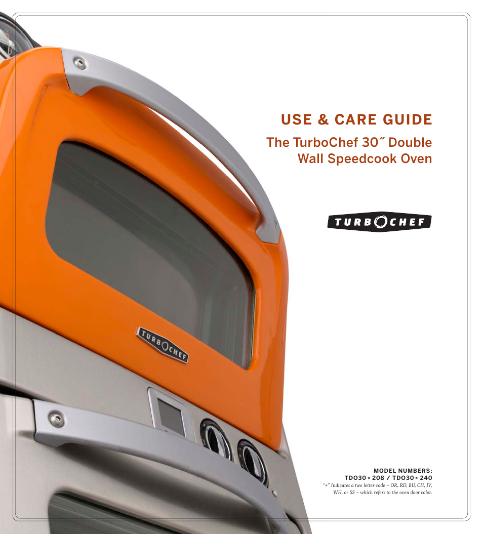 TurboChef Technologies TDO30 * 240 User Manual | 48 pages