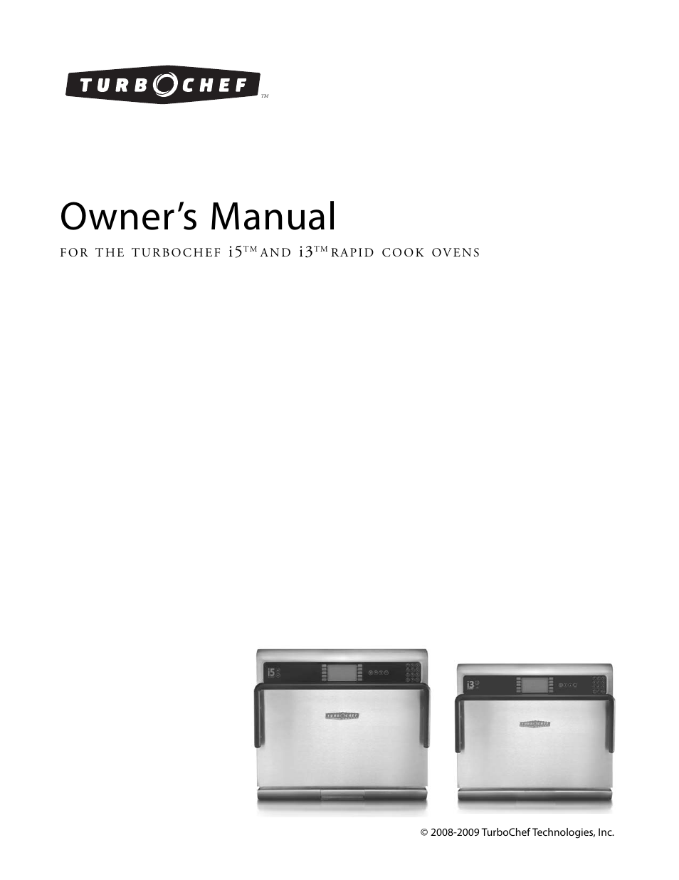 TurboChef Technologies Trubochef i5 User Manual | 34 pages