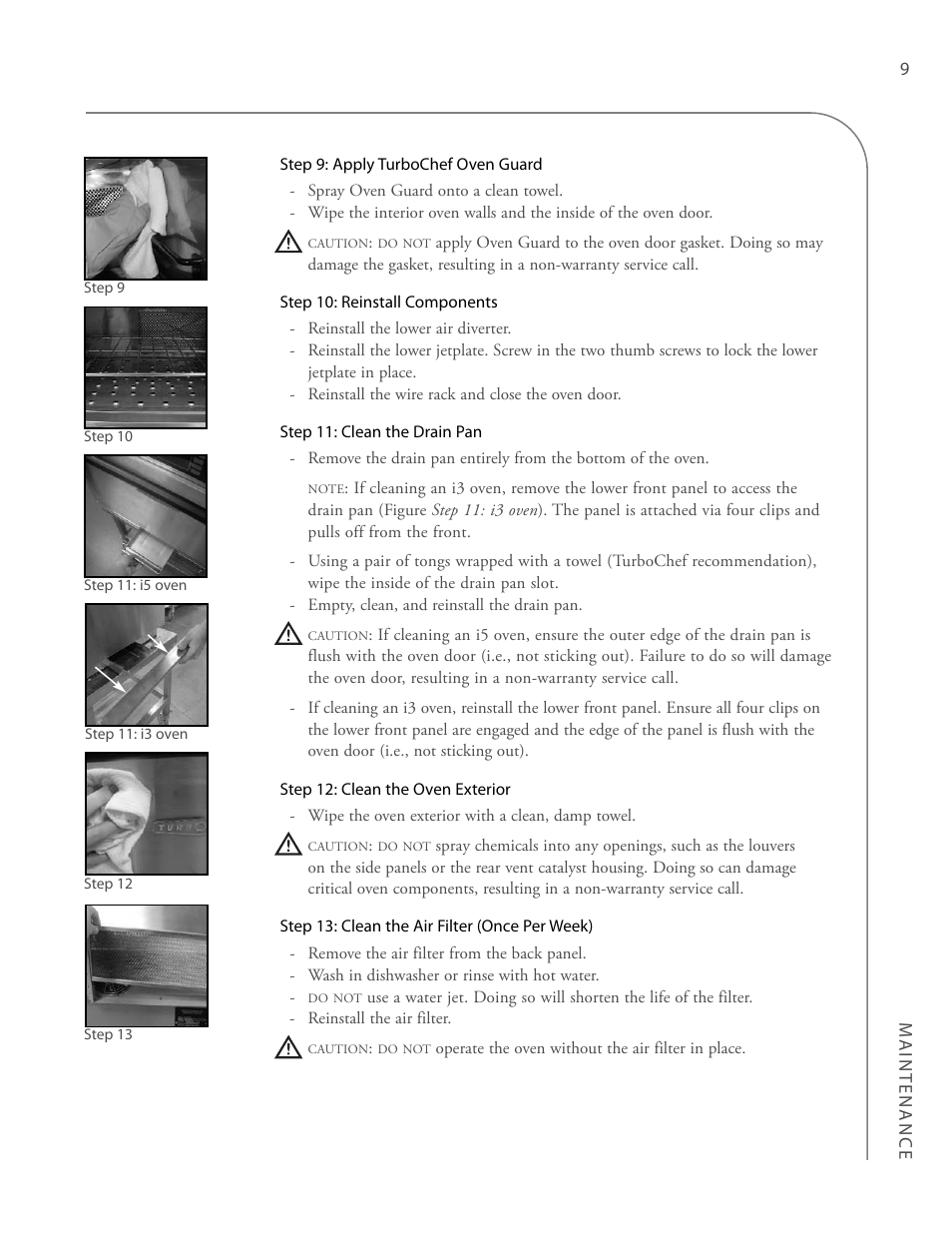 TurboChef Technologies Trubochef i5 User Manual | Page 17 / 34