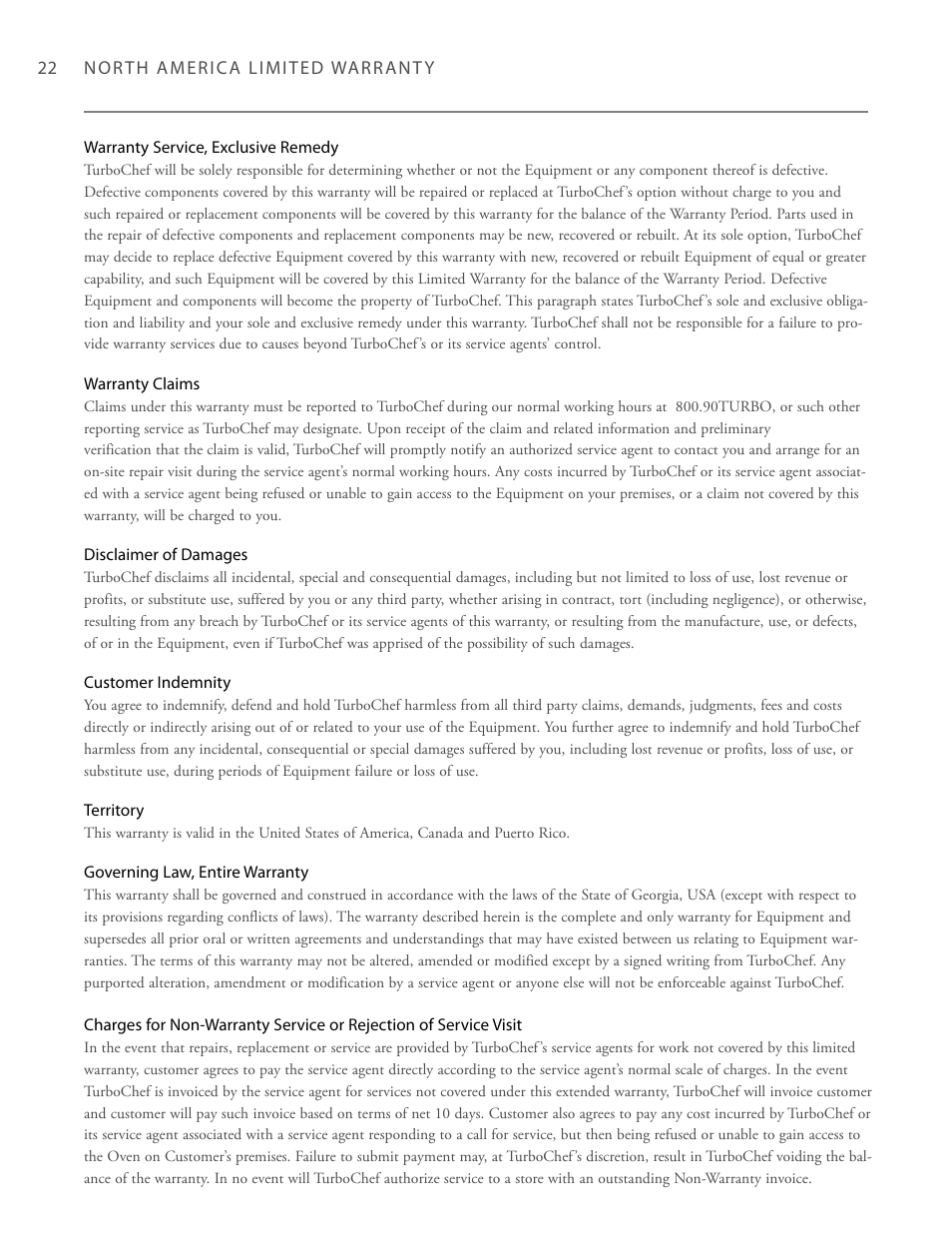 TurboChef Technologies Trubochef i5 User Manual | Page 30 / 34