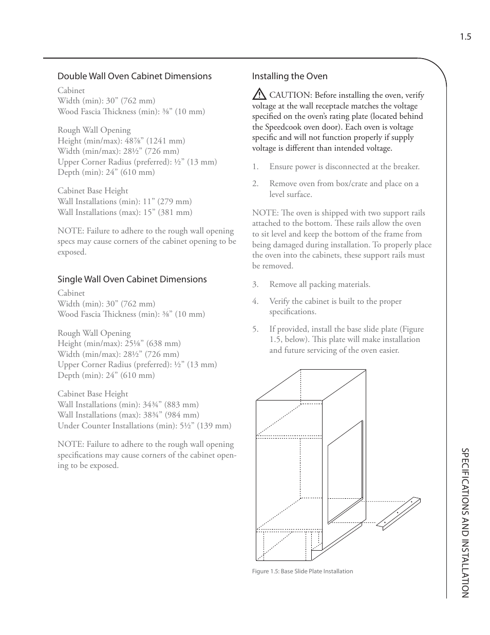 TurboChef Technologies Residential Single and Double Wall Oven User Manual | Page 21 / 124