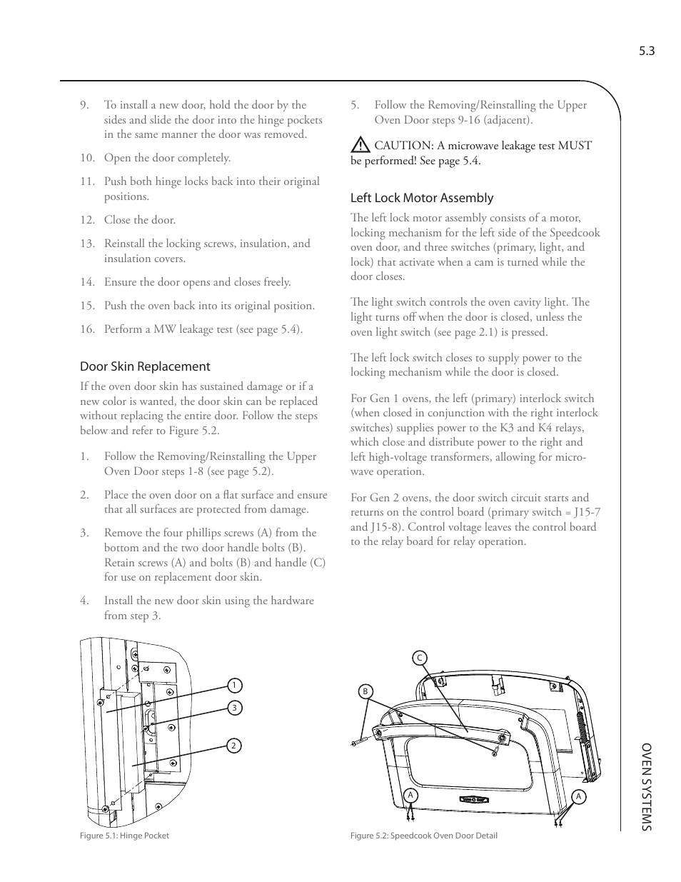 TurboChef Technologies Residential Single and Double Wall Oven User Manual | Page 51 / 124