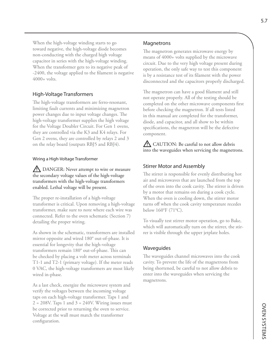 TurboChef Technologies Residential Single and Double Wall Oven User Manual | Page 55 / 124